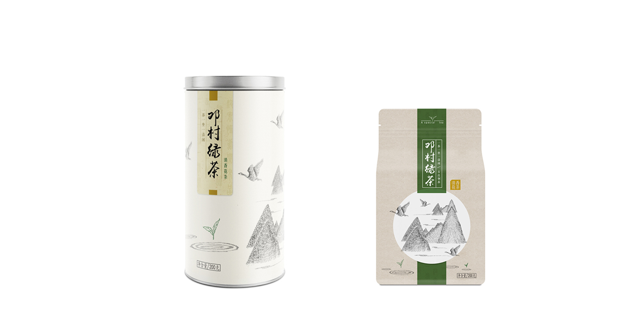 邓村绿茶 米克包装设计