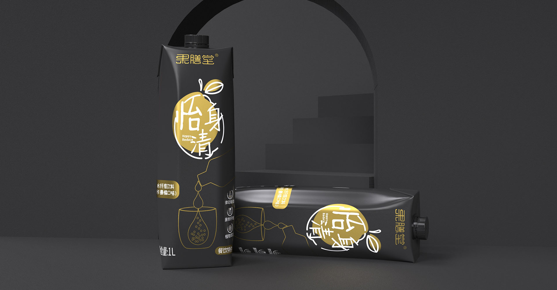 果膳怡身清饮料 米克包装设计