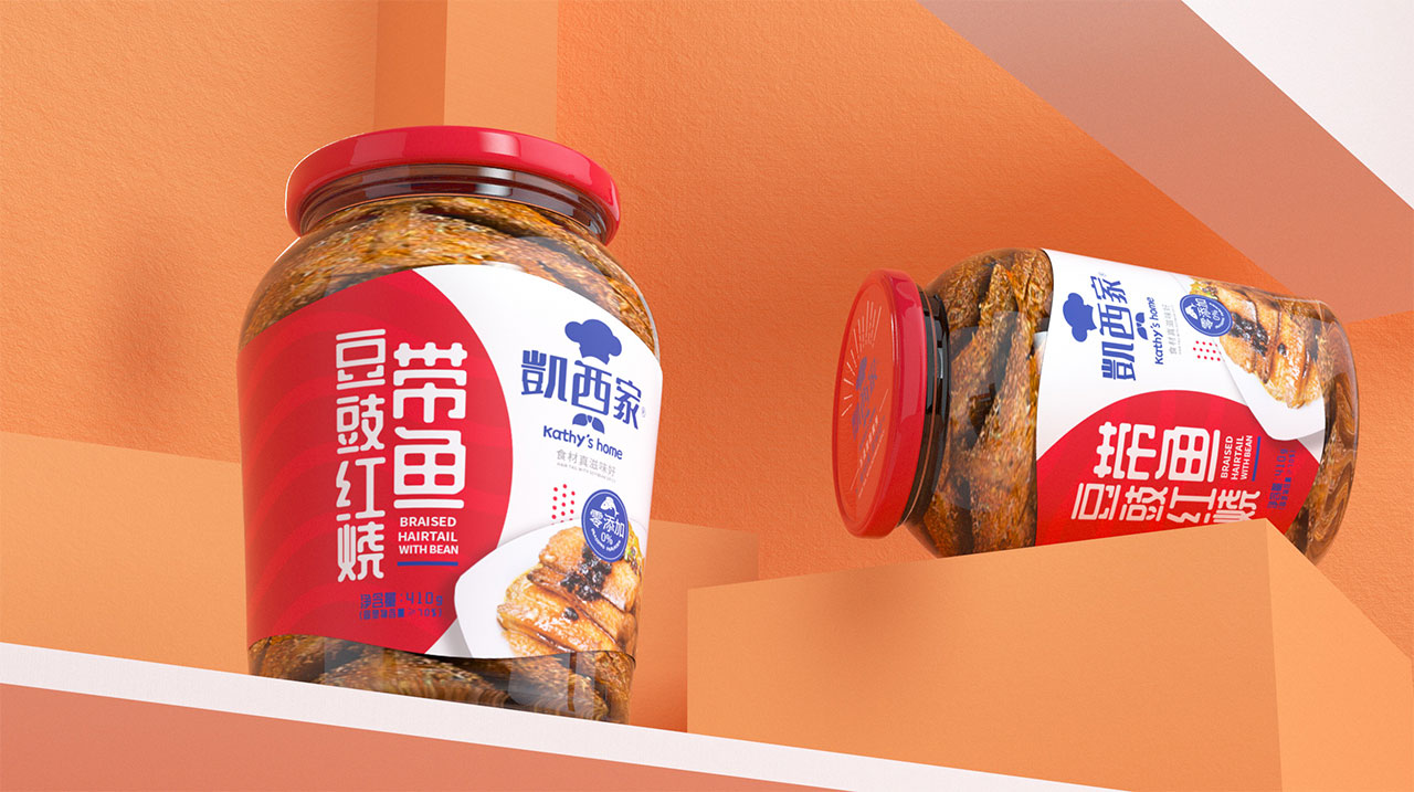 凱西家品牌鱼罐头包装设计 米克包装设计
