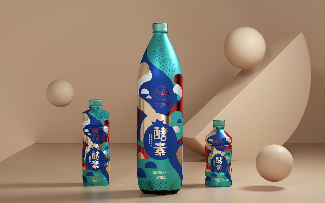 千草素酵素饮料包装设计 米克包装设计