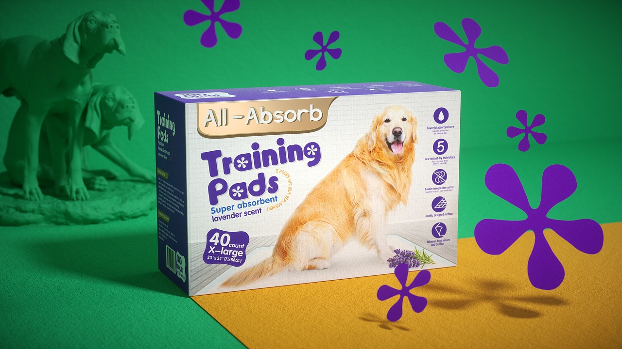 ALL-Absorb宠物尿垫包装设计
