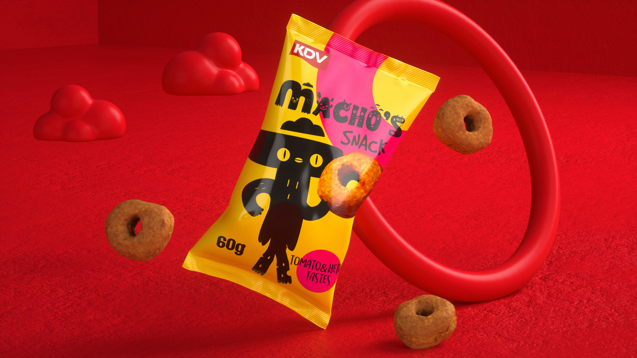 KDV(俄罗斯)|MACHO'S SNACK天然意大利迷你干酪食品包装设计 米克包装设计