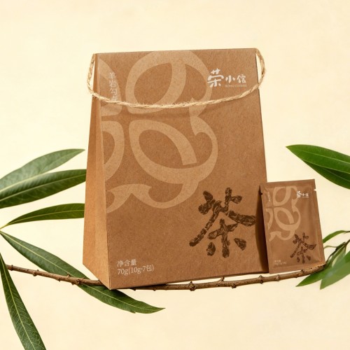 荣小馆丨极简牛皮纸东方茶礼茶叶包装设计