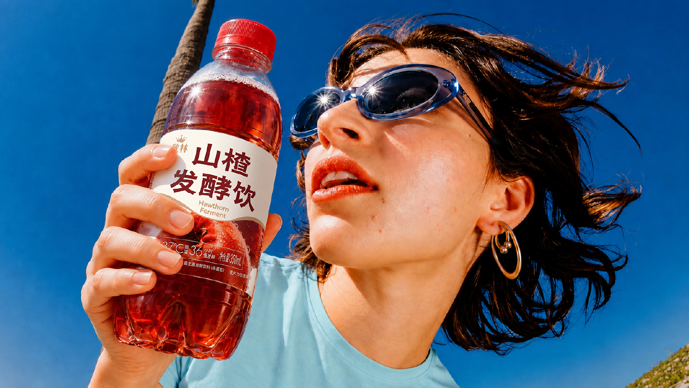 秋林丨山楂发酵饮饮品包装设计 米克包装设计