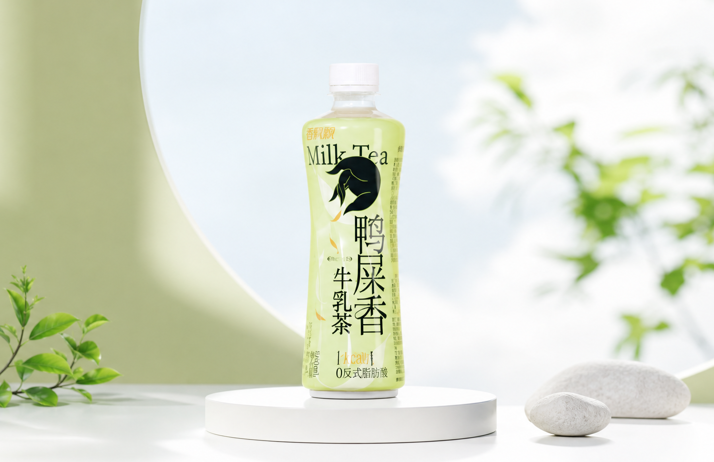 香飘飘 | 黑乌龙乳茶包装设计-瓶型造型设计 米克包装设计